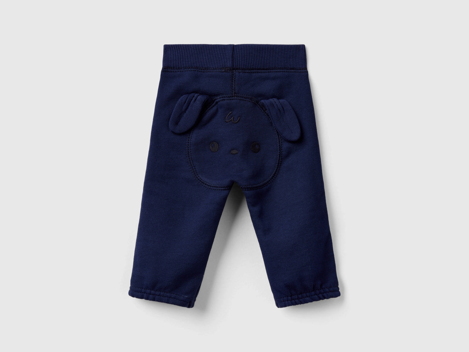 Pantaloni in felpa di cotone bio da neonato blu scuro 2 | Benetton Outlet