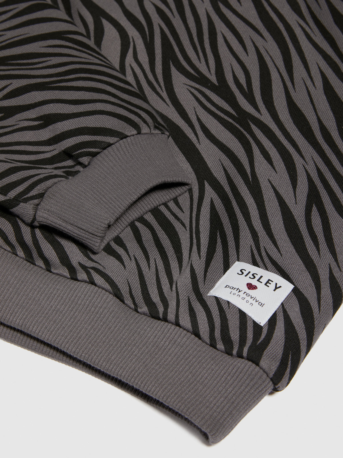 Felpa cropped animalier