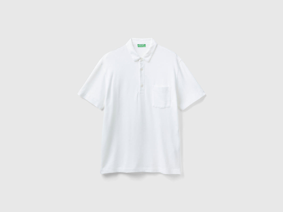 Polo con taschino relaxed fit