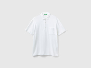 Polo con taschino relaxed fit
