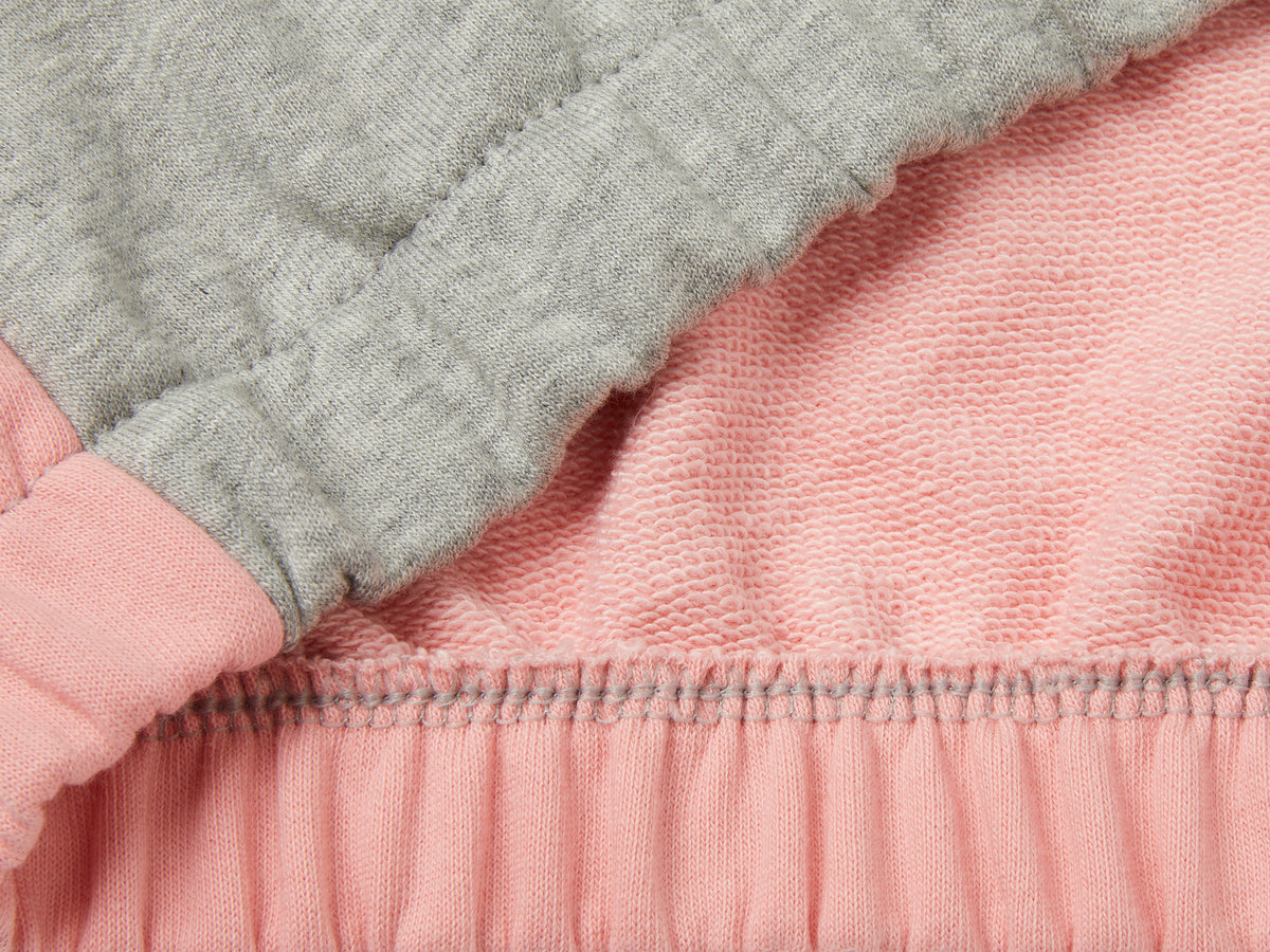 Felpa color block con stampa