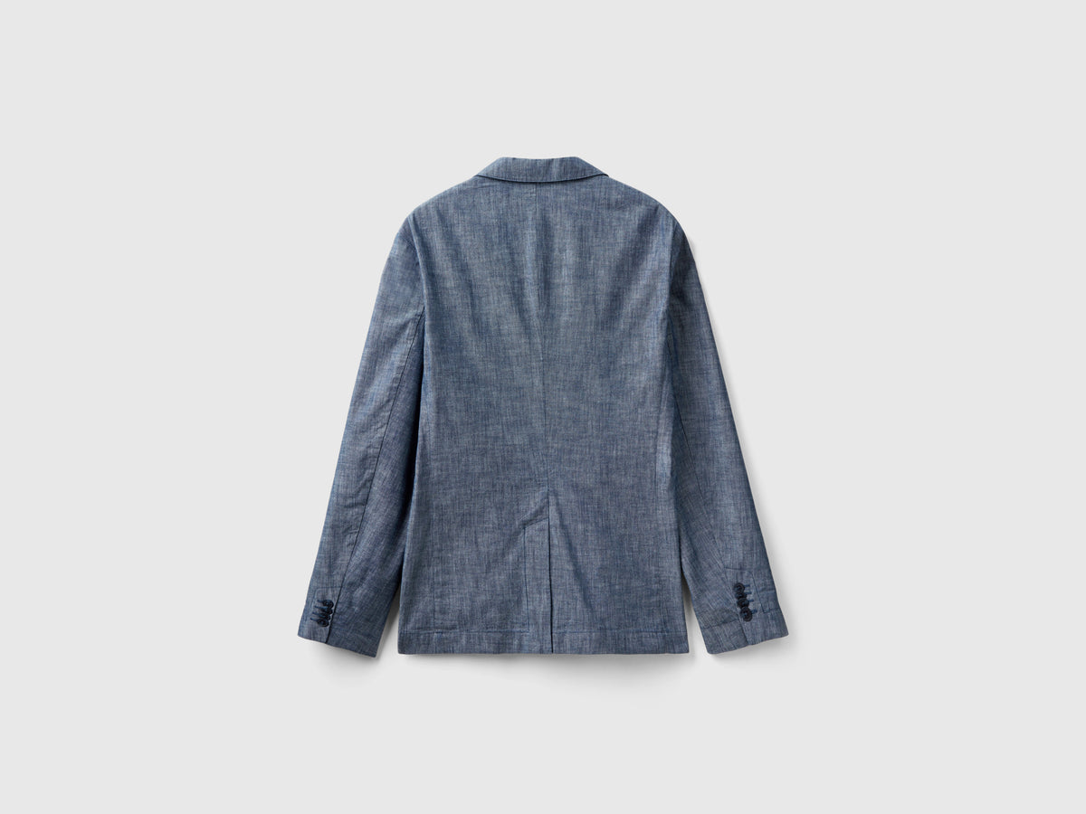 Blazer in chambray