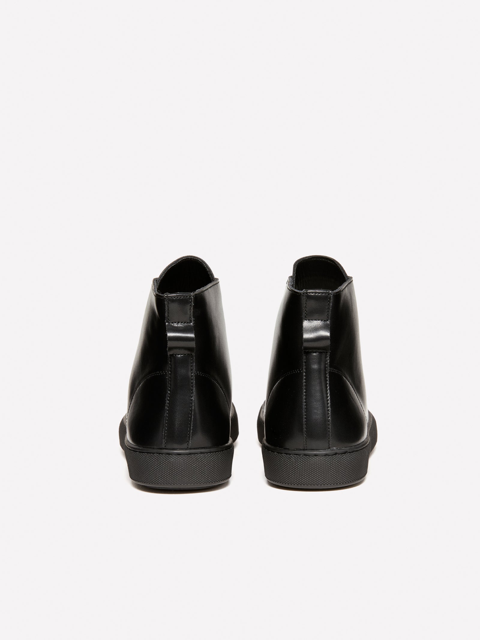 Sneakers alte in pelle da uomo nero 2 | Sisley Outlet