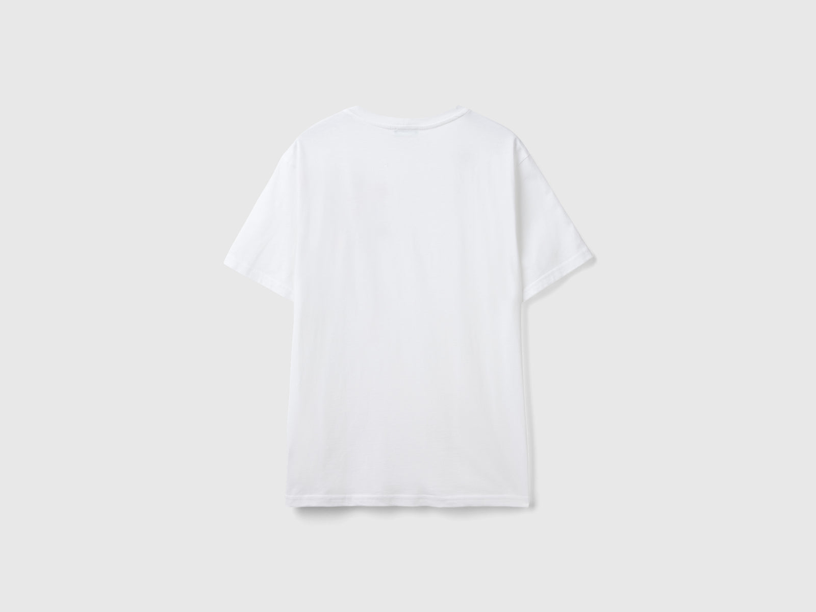 Organic cotton relaxed fit T-shirt da uomo bianco 2 | Benetton Outlet