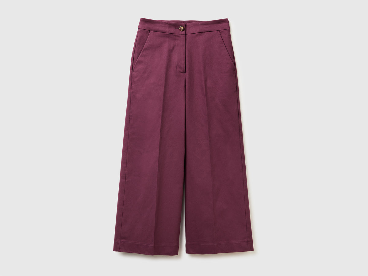 Pantaloni ampi a vita alta