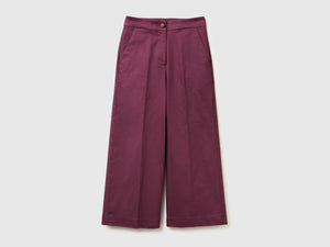 Pantaloni ampi a vita alta