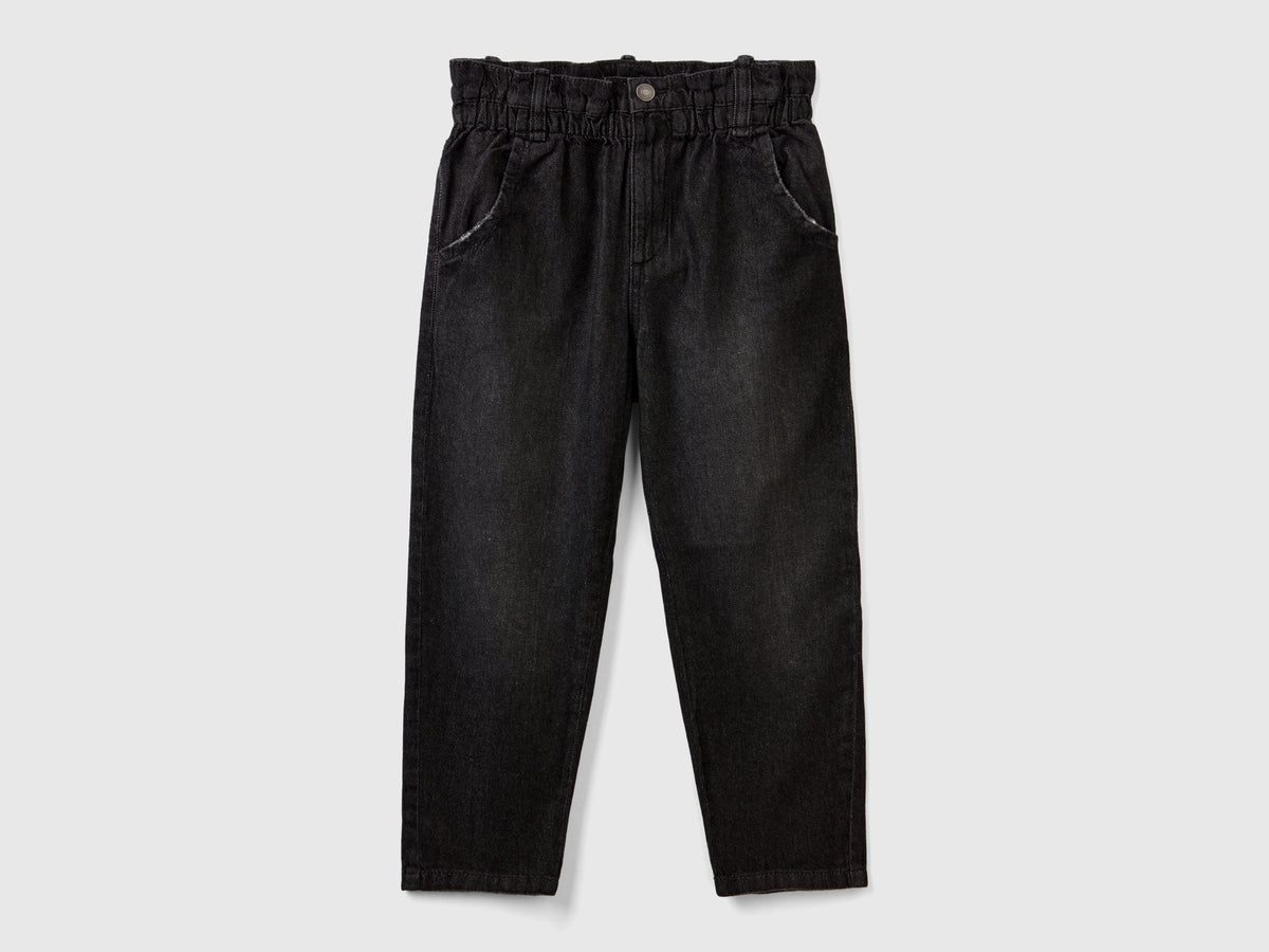 Jeans paperbag 100% cotone