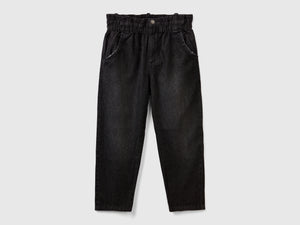 Jeans paperbag 100% cotone