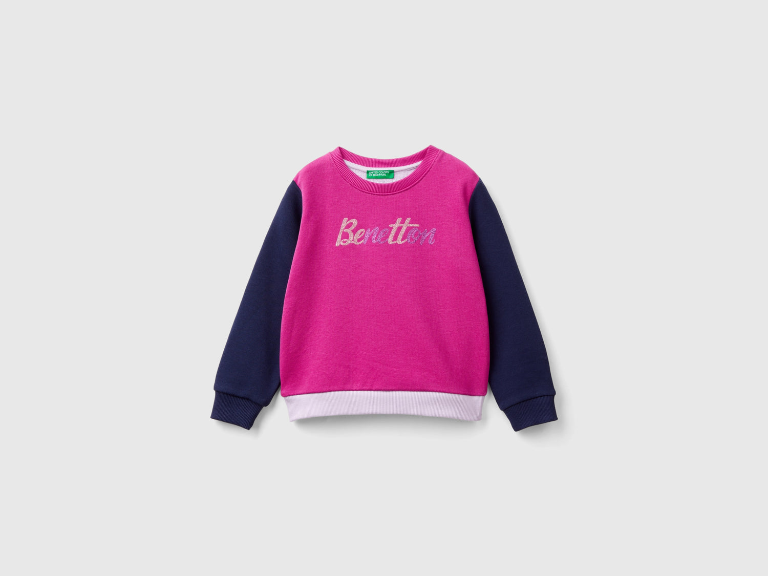 Felpa 100% cotone bio con logo da bimba multi-color | Benetton Outlet