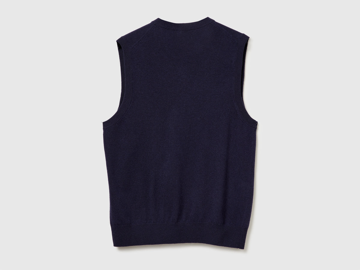 Gilet in pura lana Merino