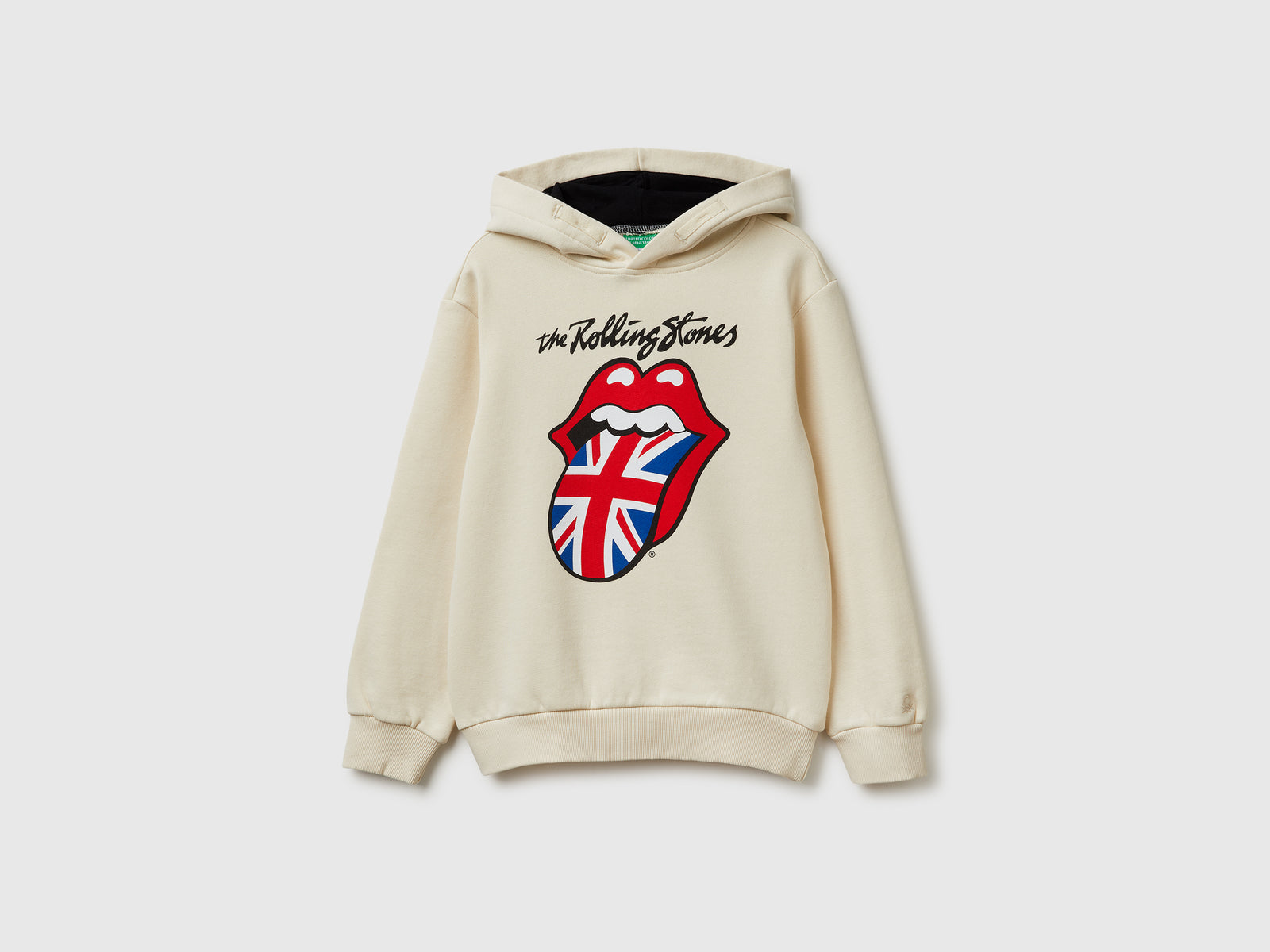 Felpa "The Rolling Stones" da bambino bianco panna | Benetton Outlet