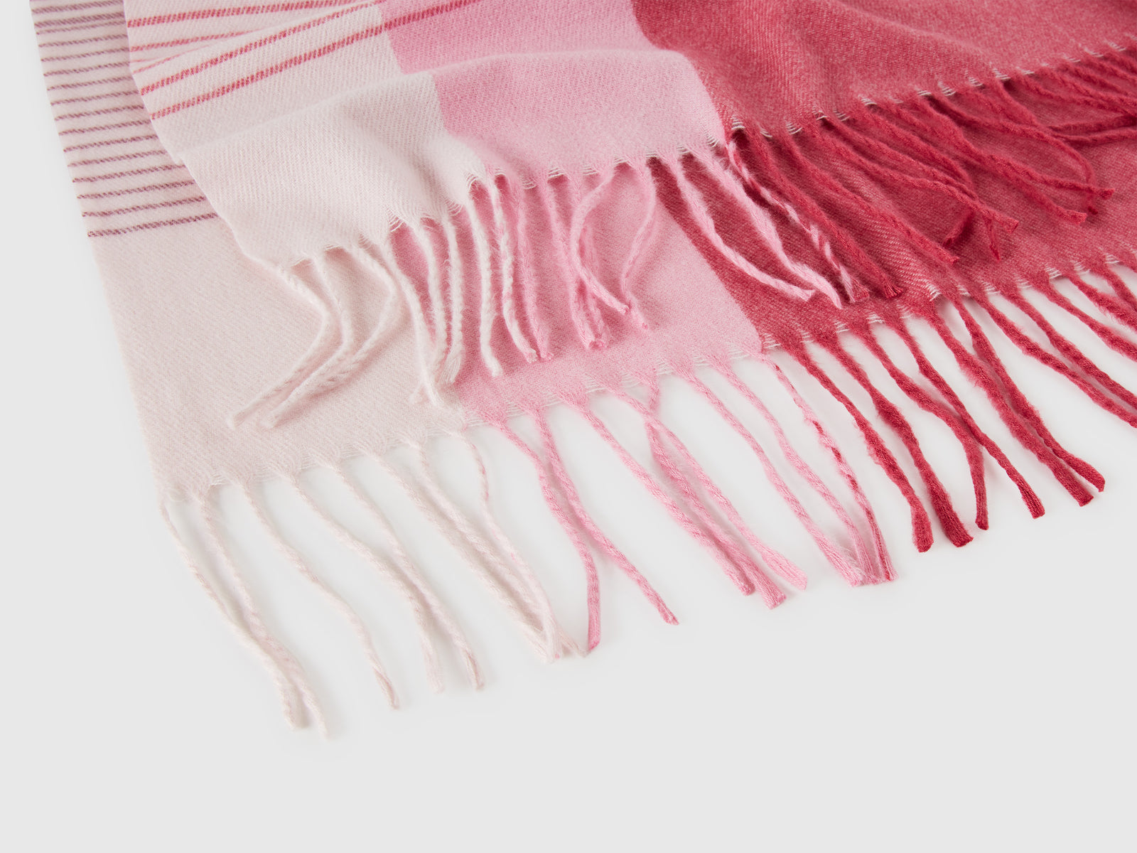 Sciarpa a quadri da donna fragola 2 | Benetton Outlet