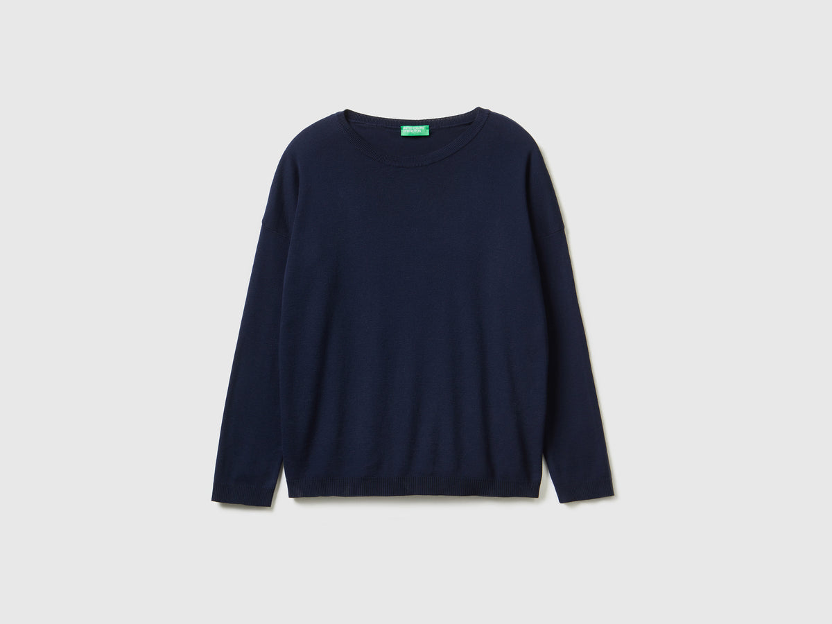 Maglia in cotone con scollo rotondo