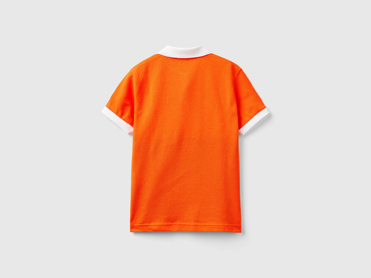 Polo color block in cotone bio