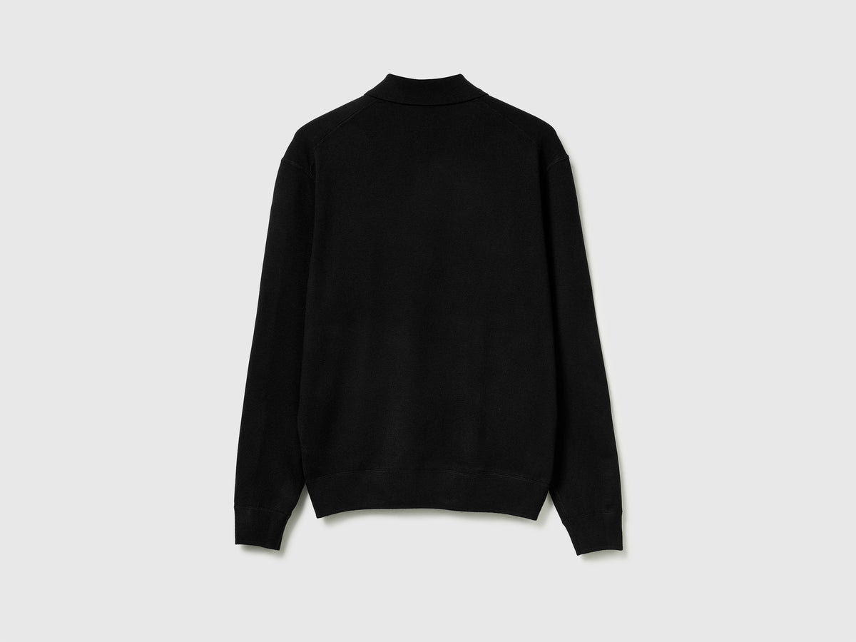 Polo in maglia di  misto viscosa