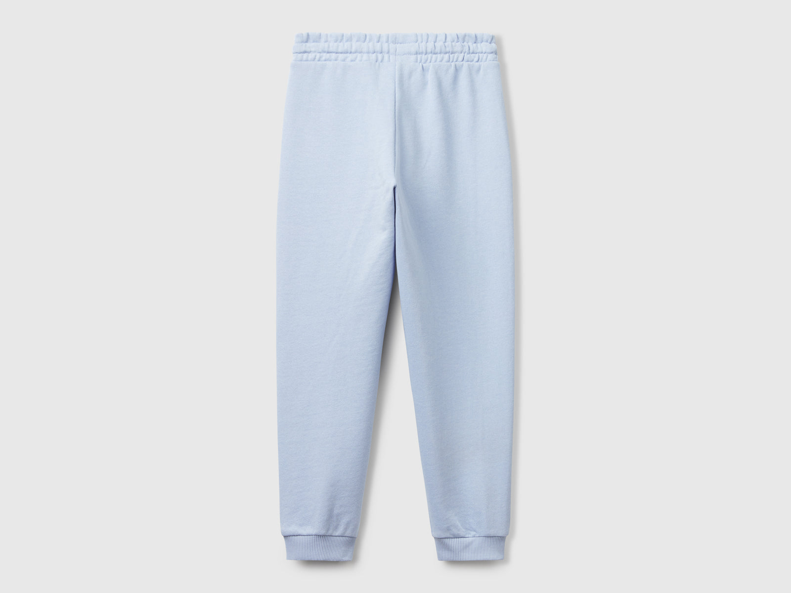 Pantaloni in felpa con logo da bambina azzurro 2 | Benetton Outlet