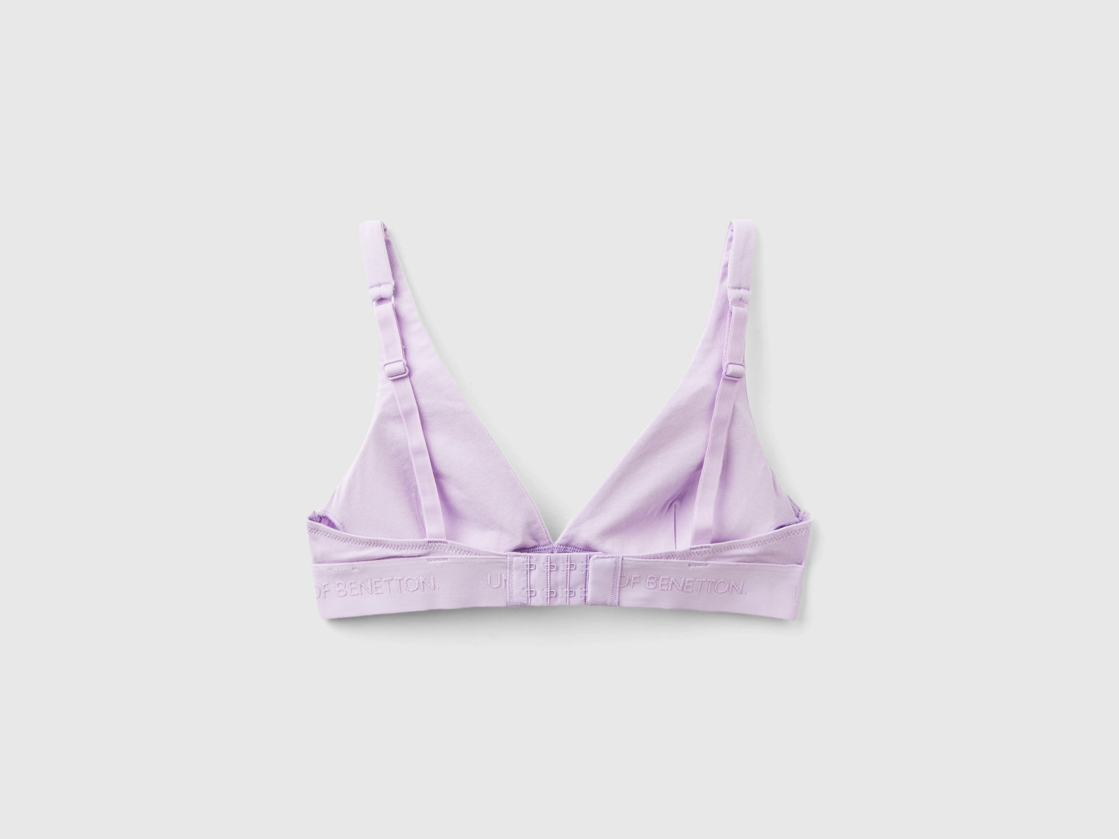 Reggiseno a triangolo in cotone bio da donna lilla 2 | Benetton Outlet