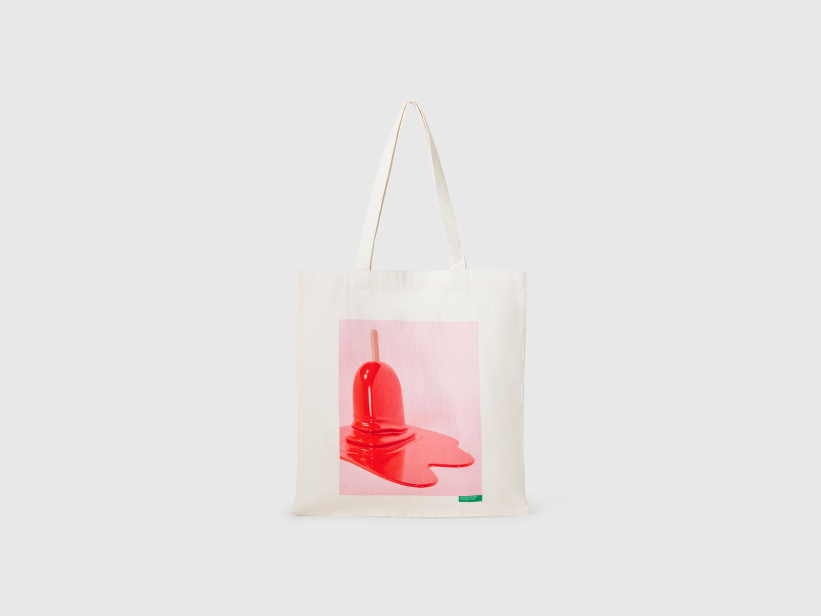 Tote Bag con stampa gelati da donna bianco panna | Benetton Outlet