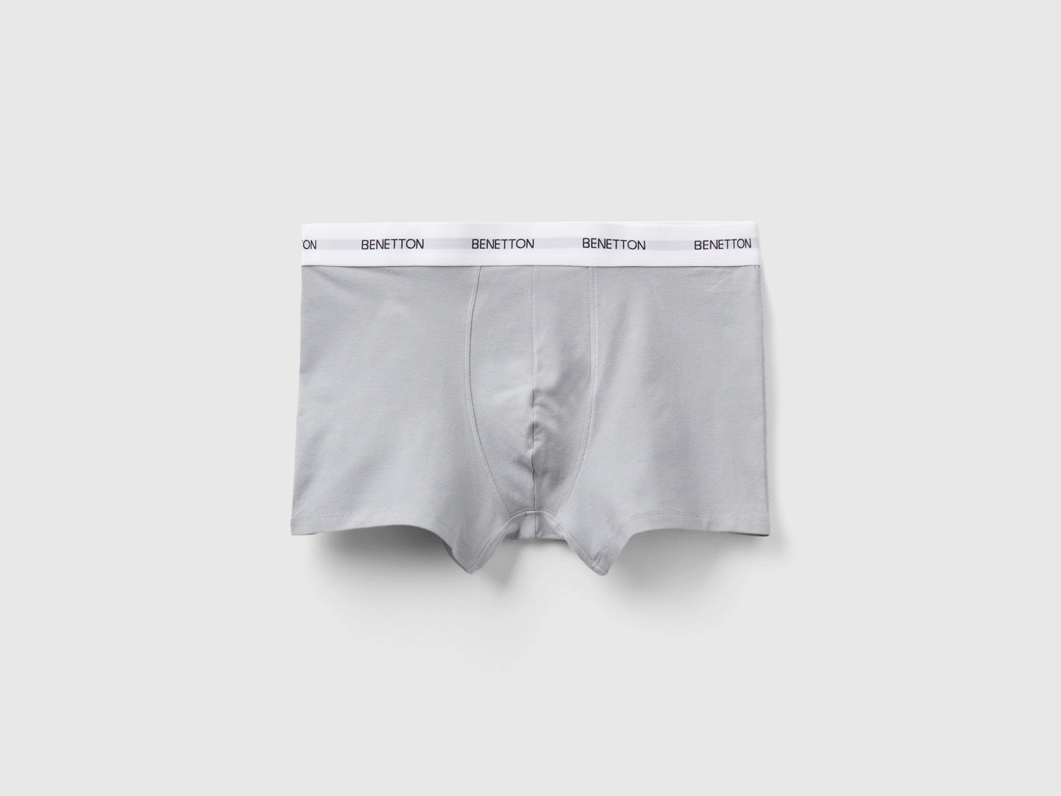 Boxer in cotone bio stretch da uomo grigio chiaro | Benetton Outlet