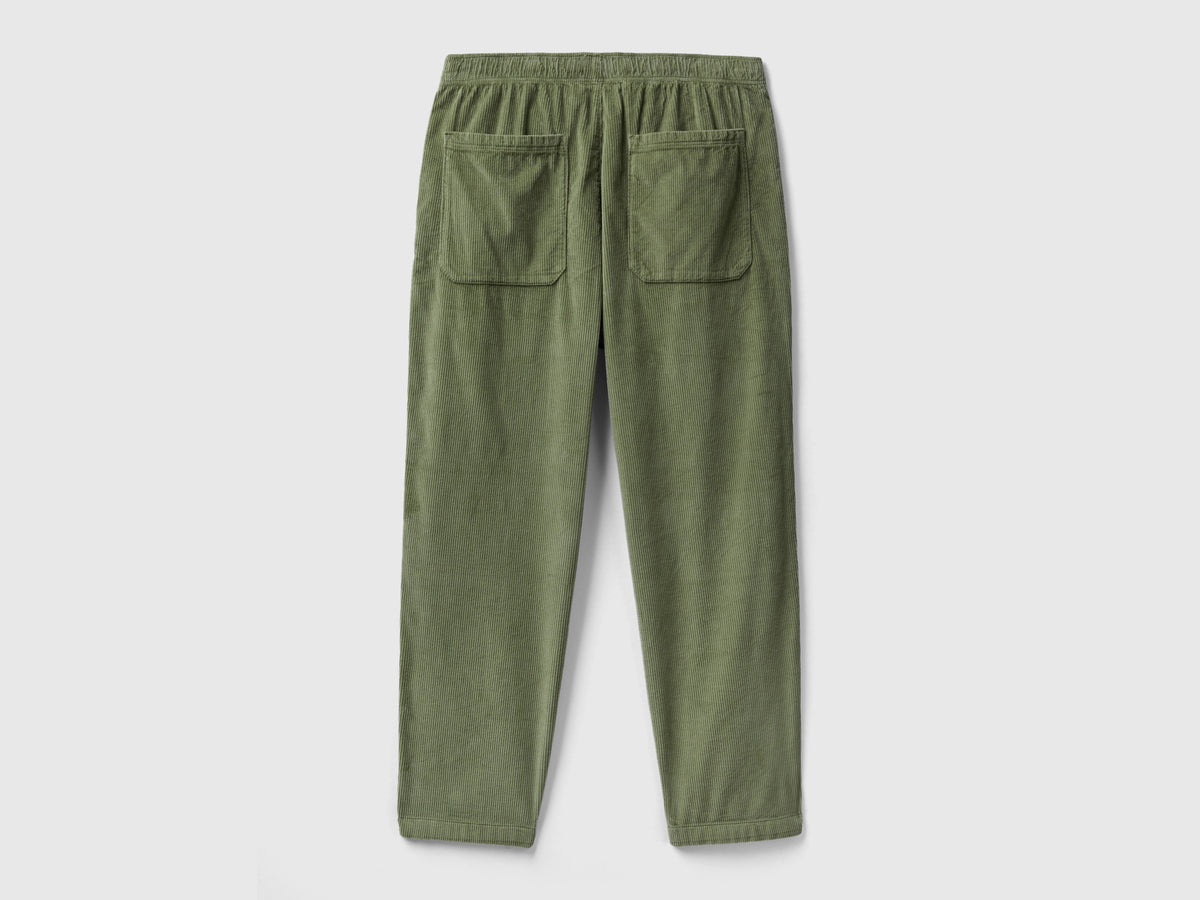 Joggers in velluto con coulisse