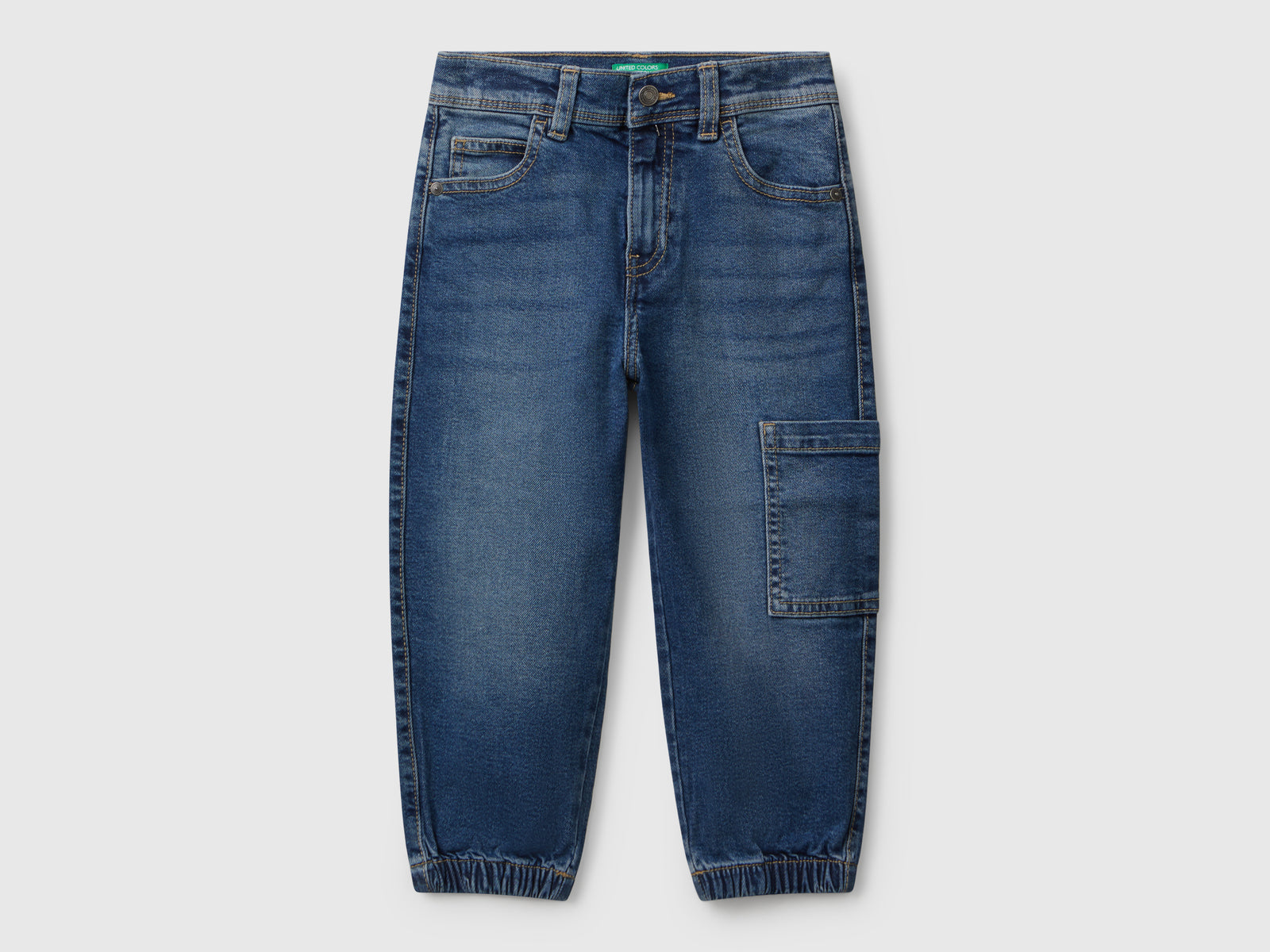 Jeans elasticizzati da bimbo blu | Benetton Outlet