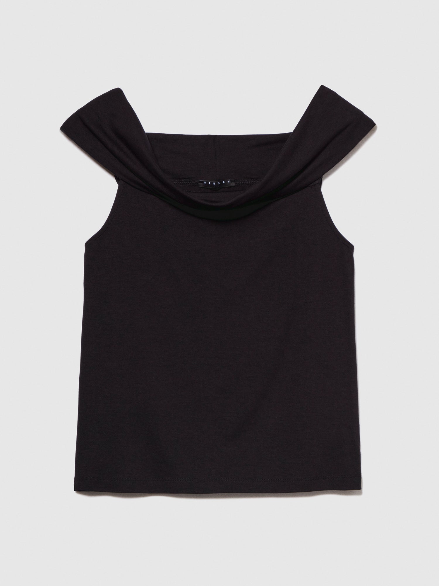 T-shirt spalle scoperte da donna nero | Sisley Outlet