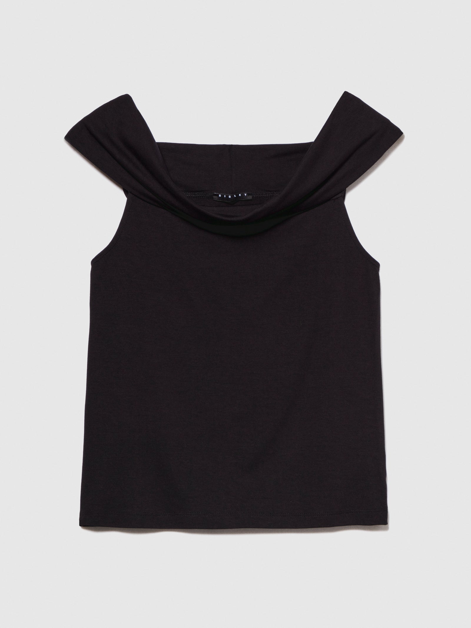 T-shirt spalle scoperte da donna nero | Sisley Outlet