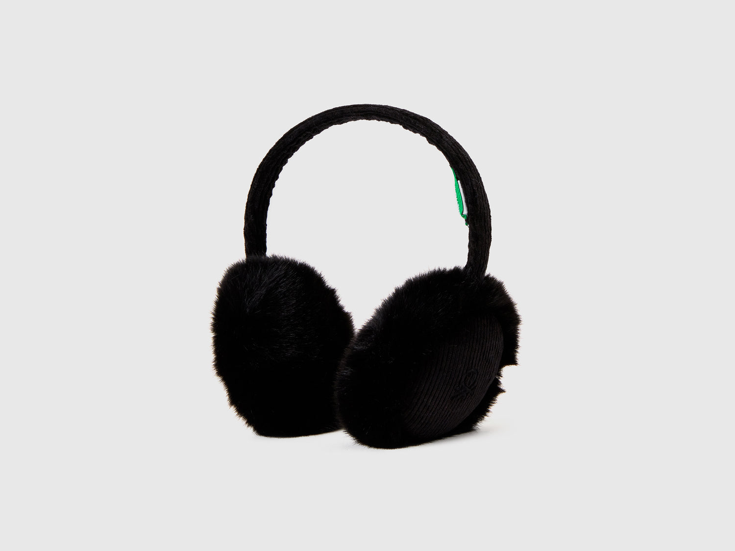 Paraorecchie con pelliccetta sintetica da bambina nero | Benetton Outlet