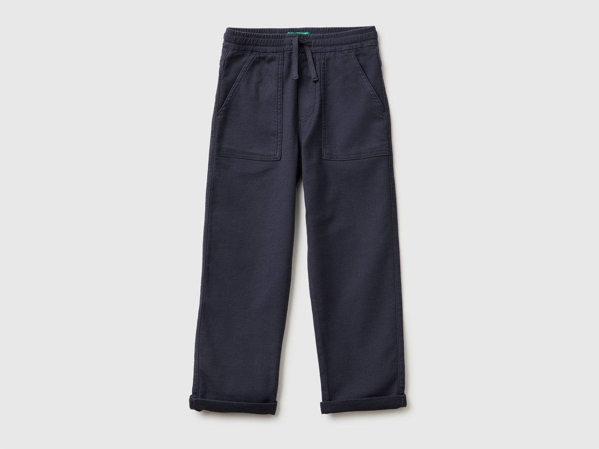 Joggers in misto cotone con coulisse