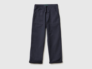 Joggers in misto cotone con coulisse