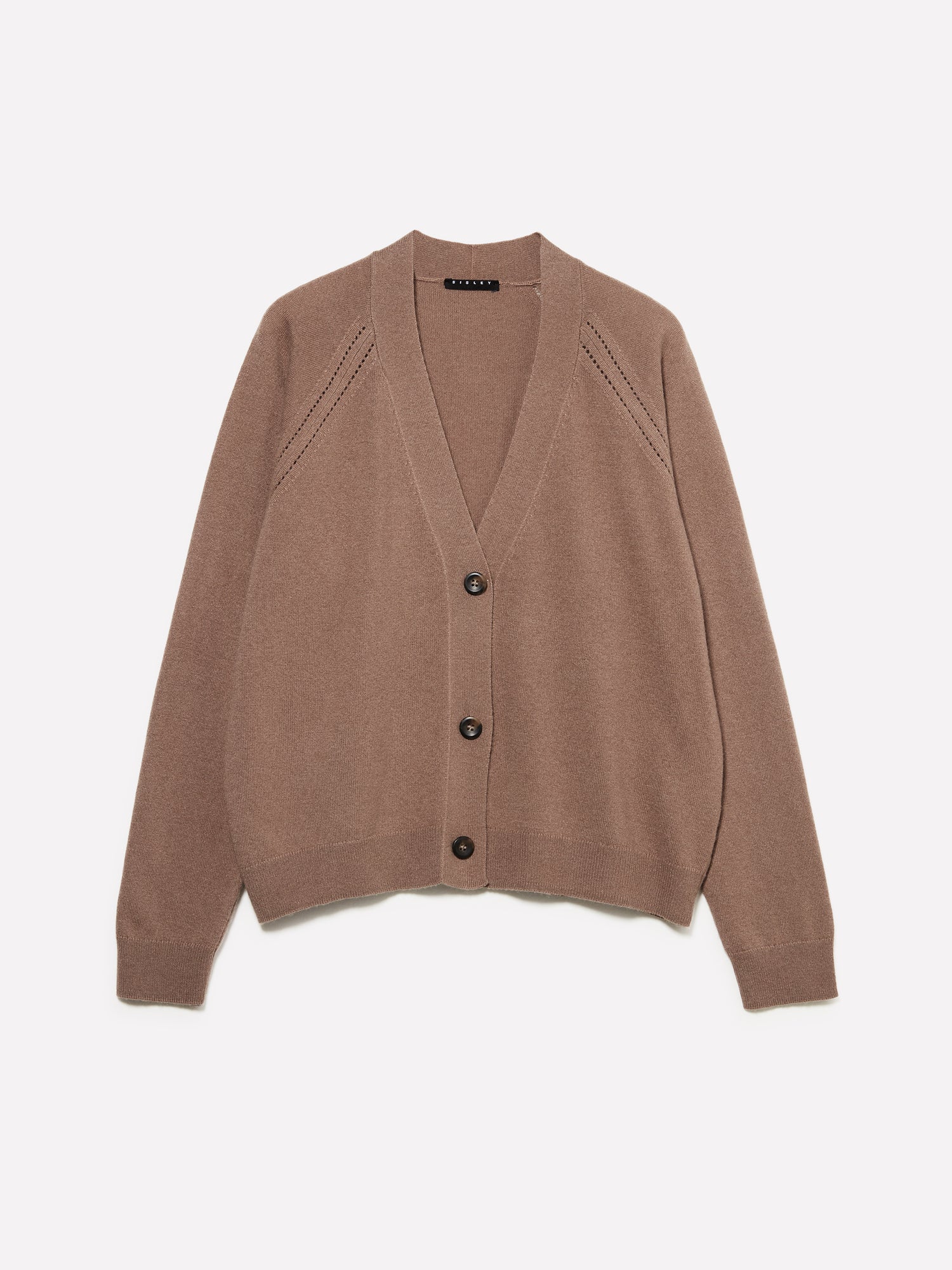 Cardigan over fit da donna marrone | Sisley Outlet