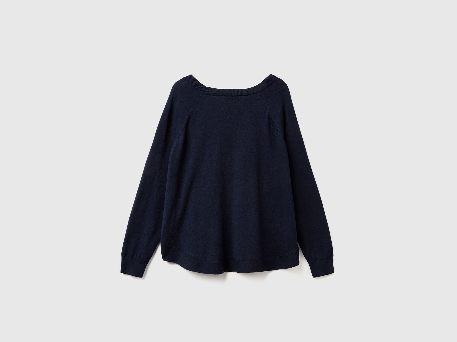 Maglioncino svasato in misto lana da donna blu scuro 2 | Benetton Outlet