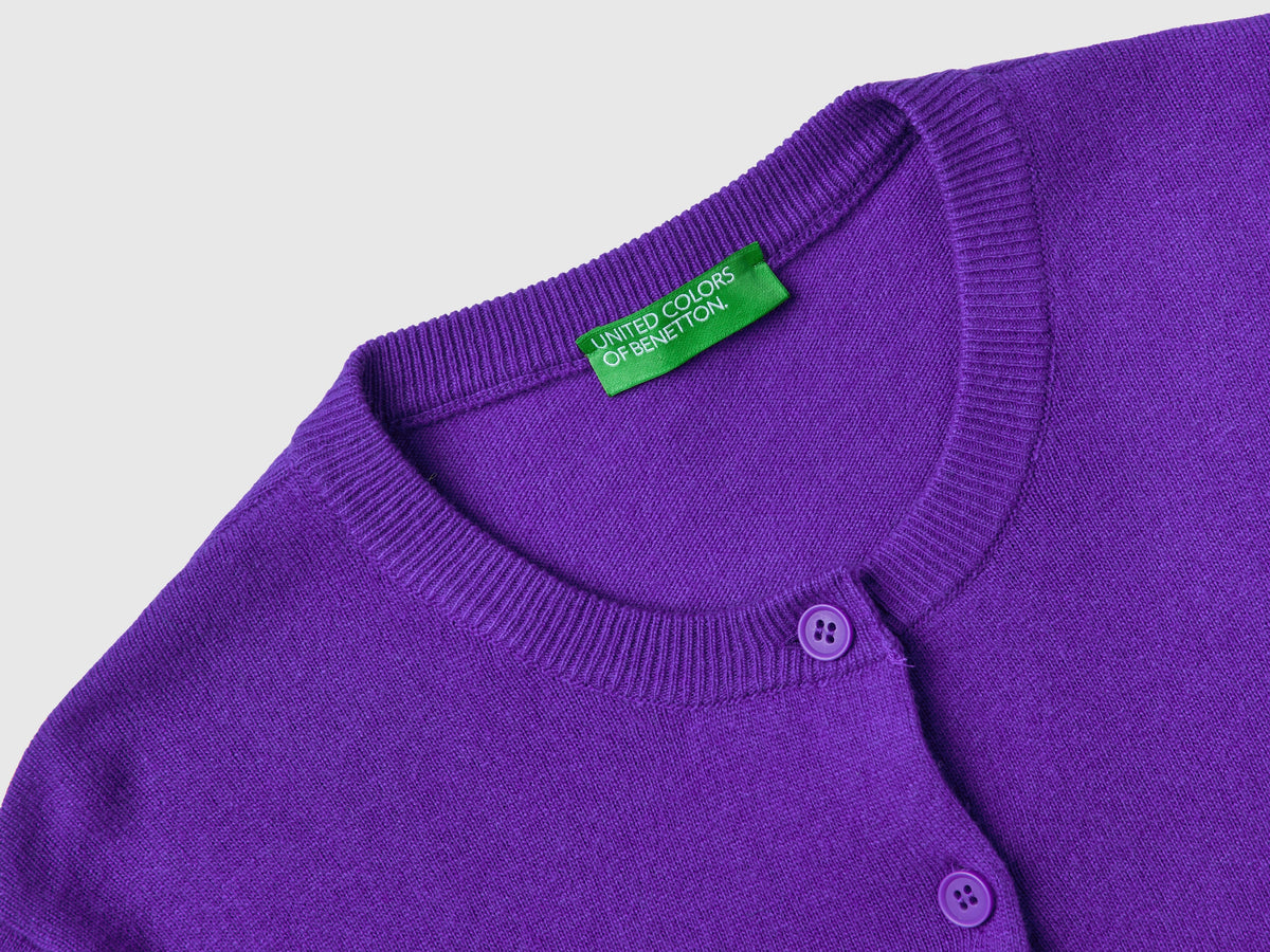 Cardigan in misto lana e cashmere