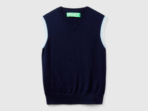 Gilet regular fit 100% cotone