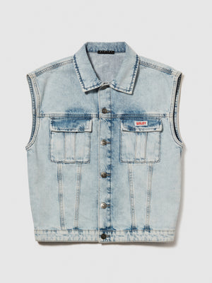 Smanicato di jeans con tasconi