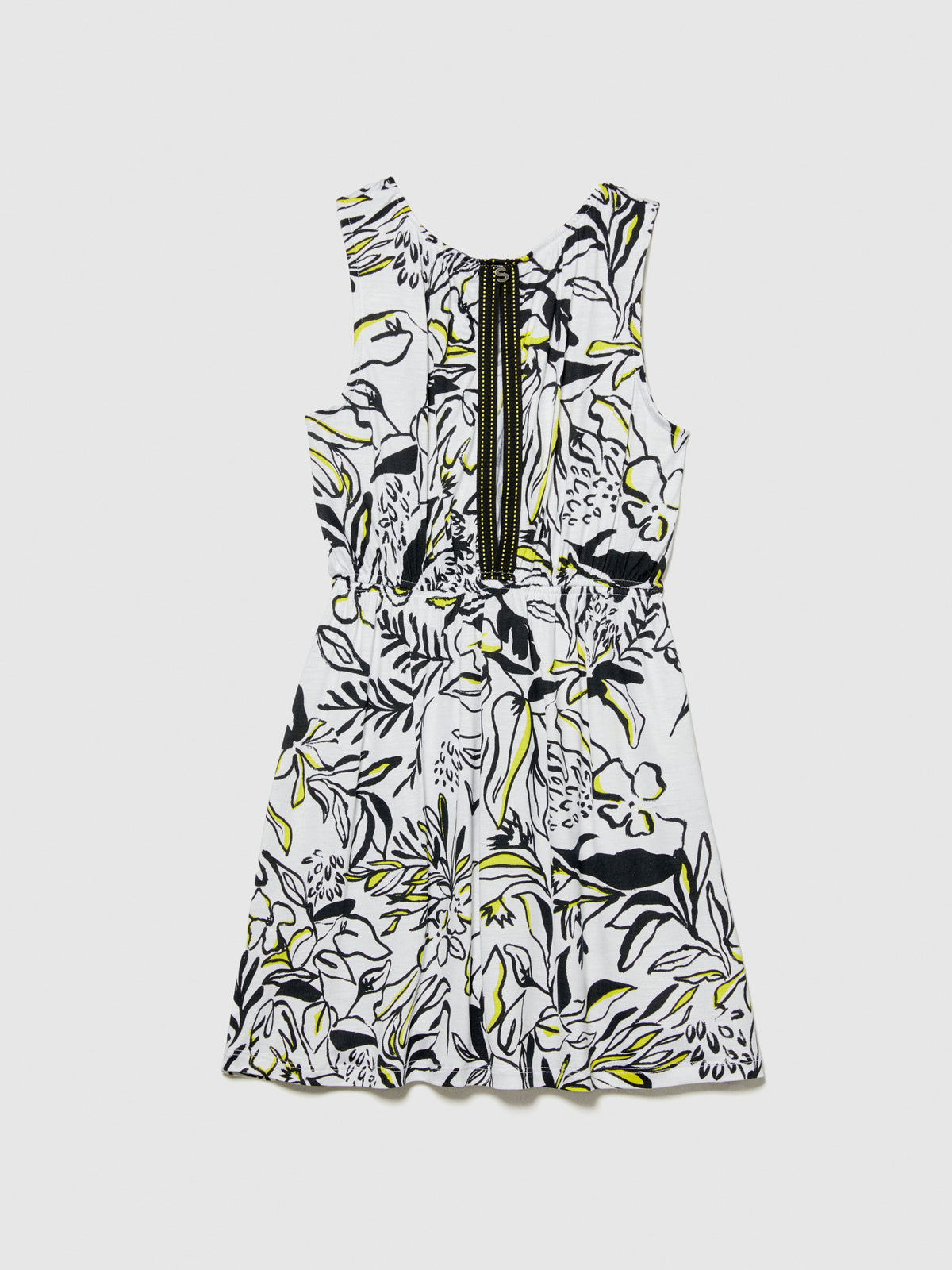 Vestito stampato con annodo
