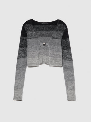 Cardigan sfumato in lurex