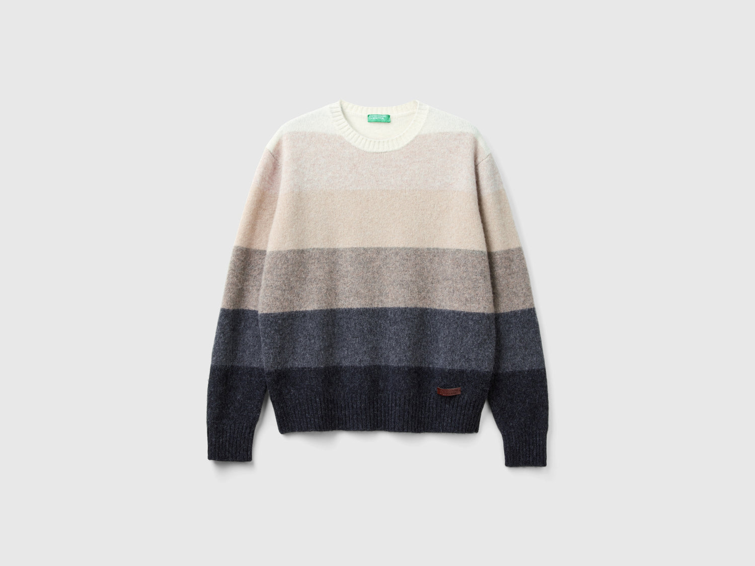 Maglia a righe in pura lana Shetland da uomo multi-color | Benetton Outlet