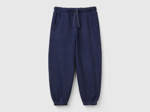 Fleece joggers with drawstring