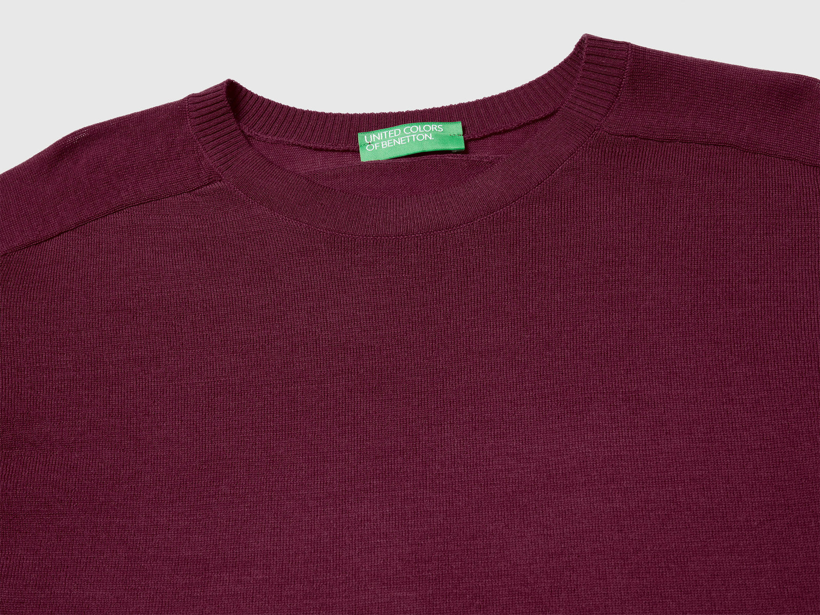 Maglia in pura lana Merino da donna prugna 3 | Benetton Outlet