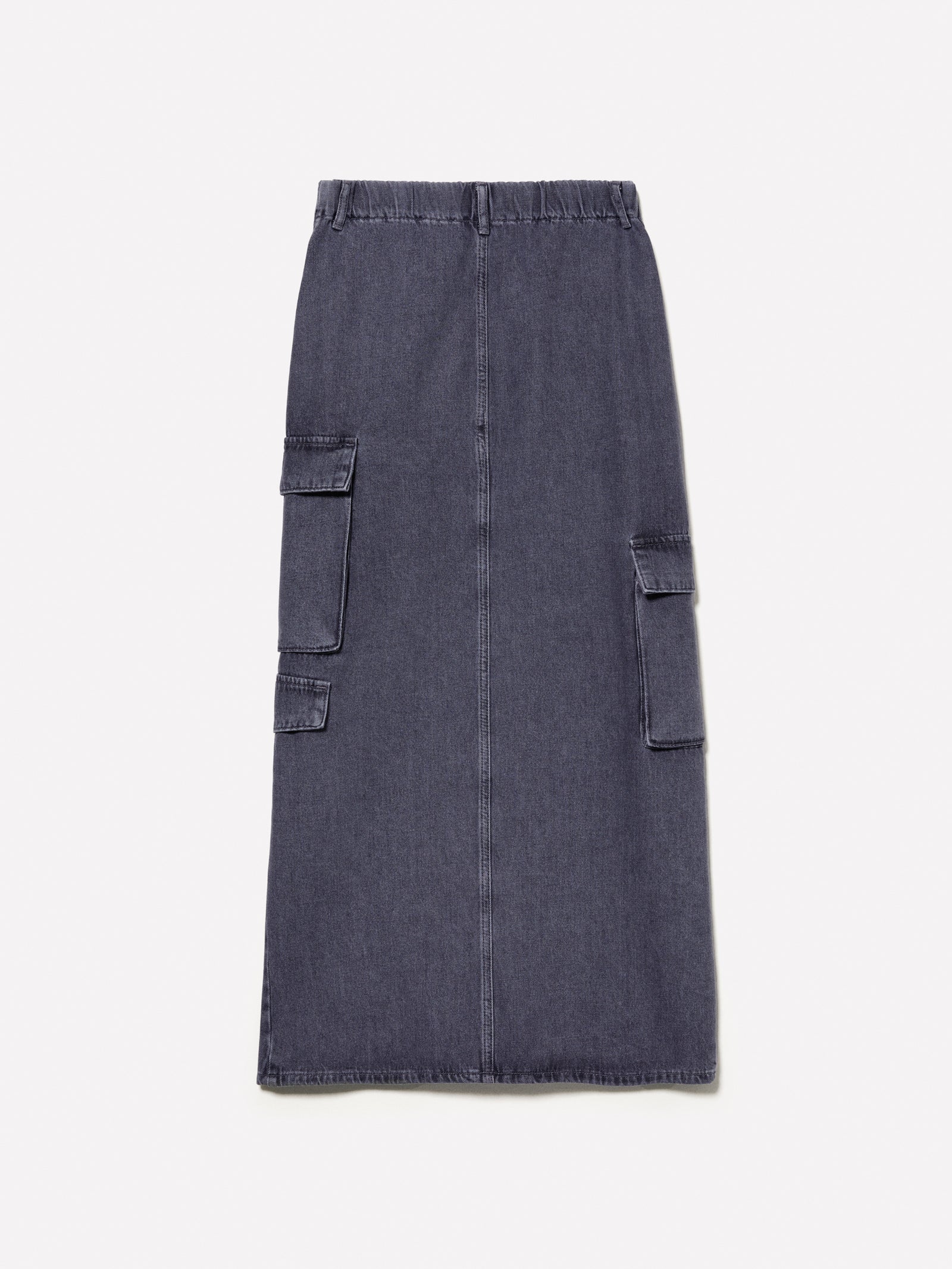 Gonna di jeans con spacco da donna nero 2 | Sisley Outlet