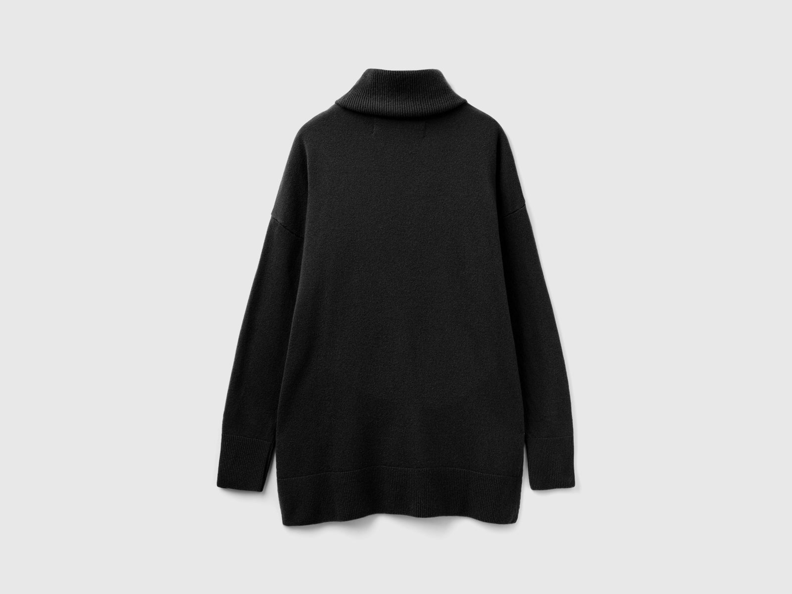 Dolcevita con cintura over fit da donna nero 2 | Benetton Outlet