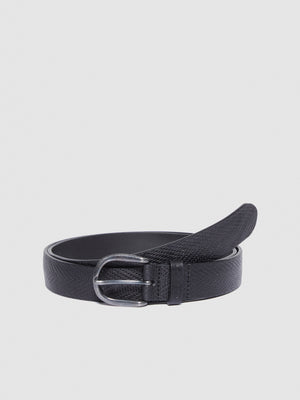 Cintura in pelle stampata