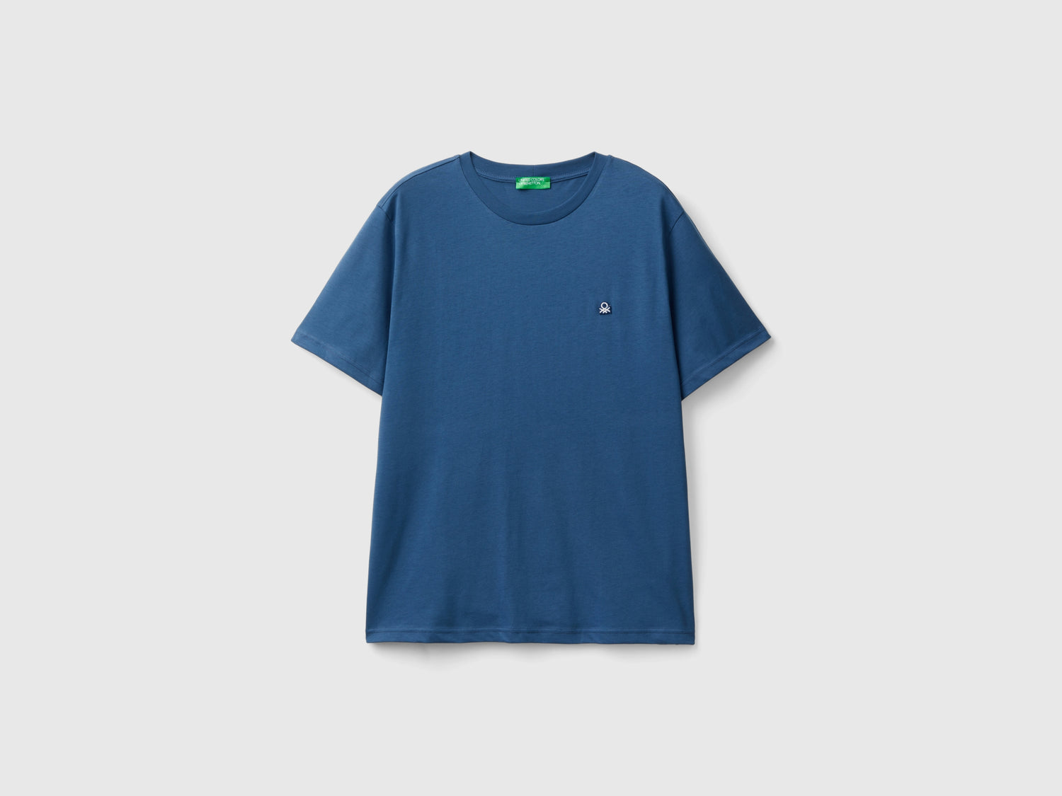 T-shirt basica 100% cotone bio da uomo avio | Benetton Outlet