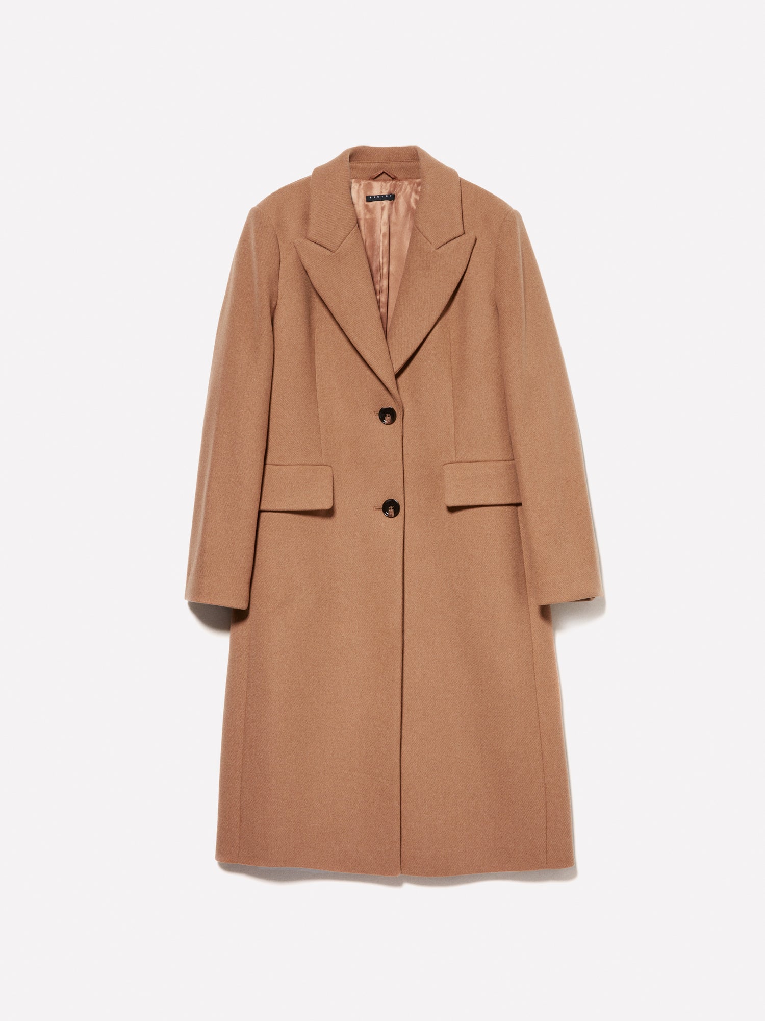 Cappotto slim fit da donna cammello | Sisley Outlet