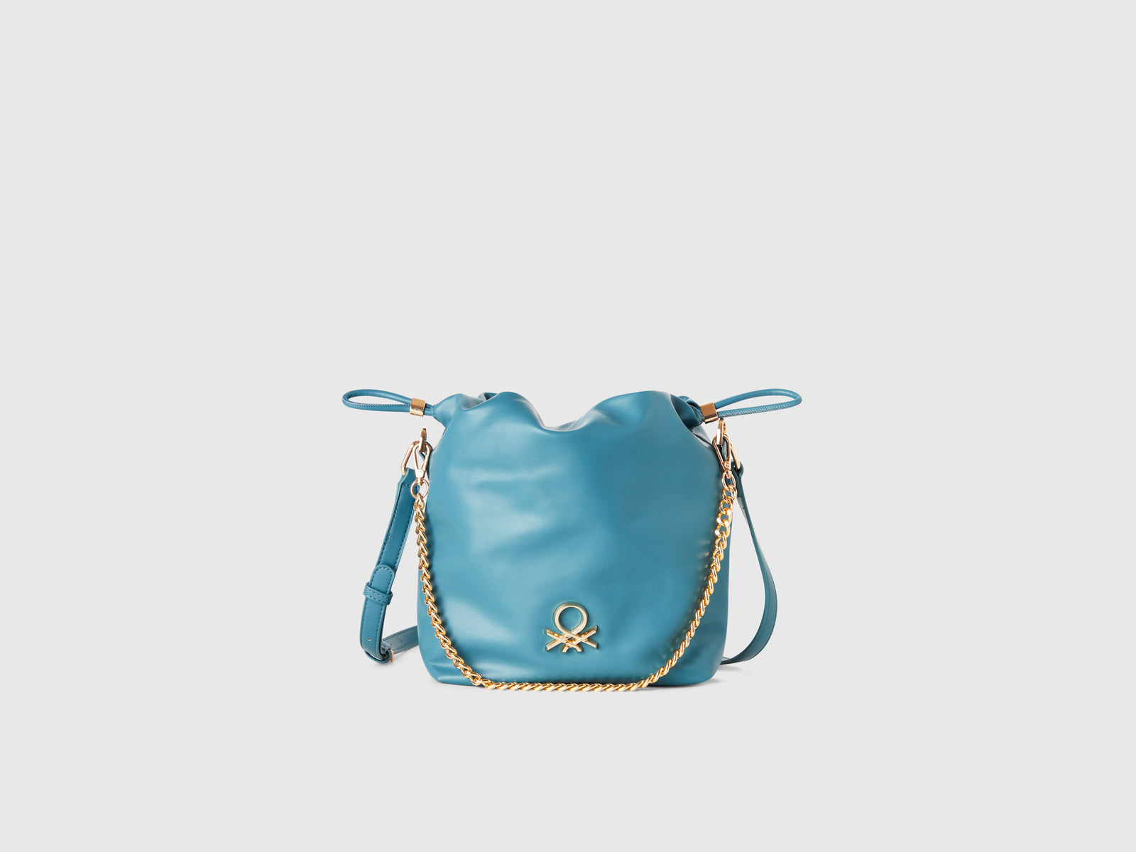 Borsa a secchiello piccola da donna azzurro | Benetton Outlet