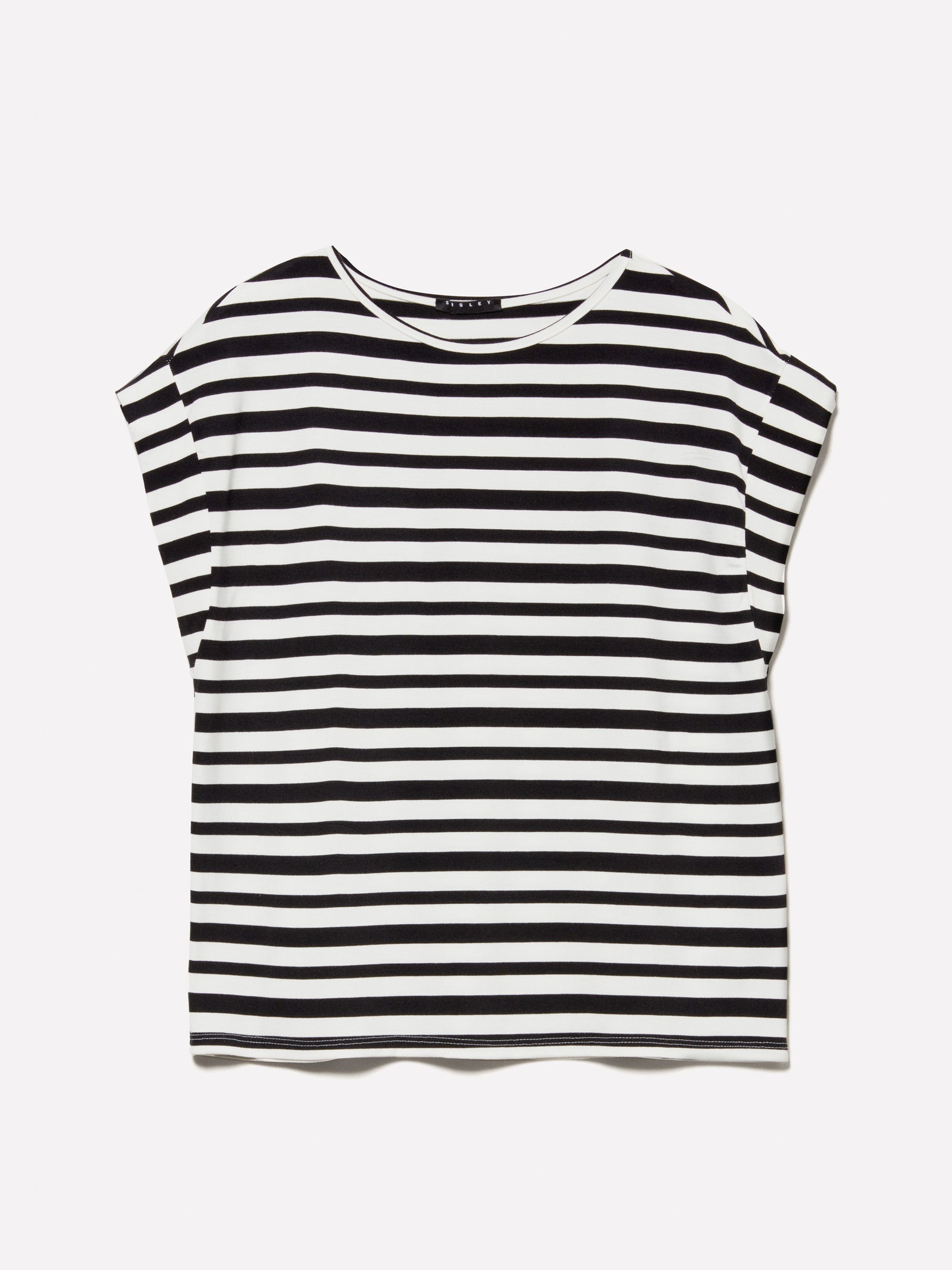 T-shirt a righe e da donna bianco panna | Sisley Outlet