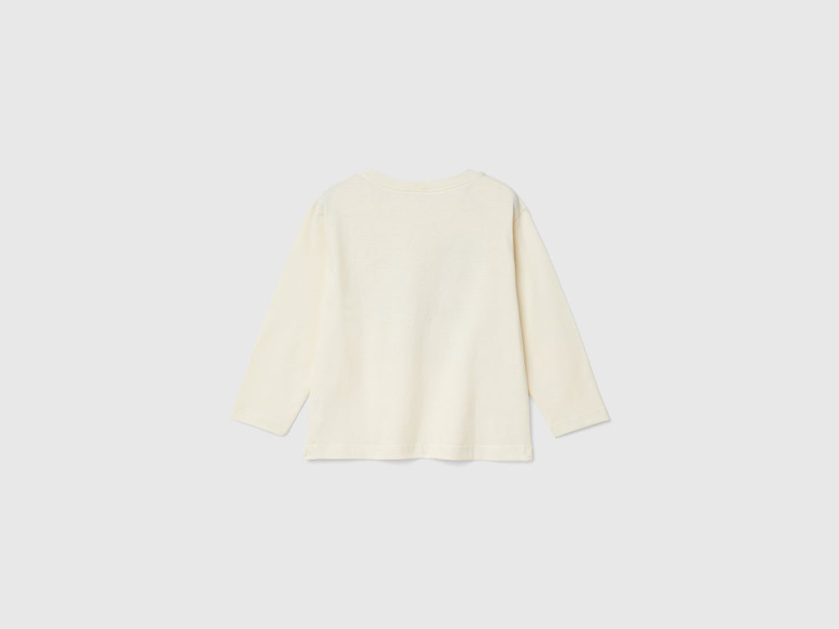 T-shirt con stampa in caldo cotone bio