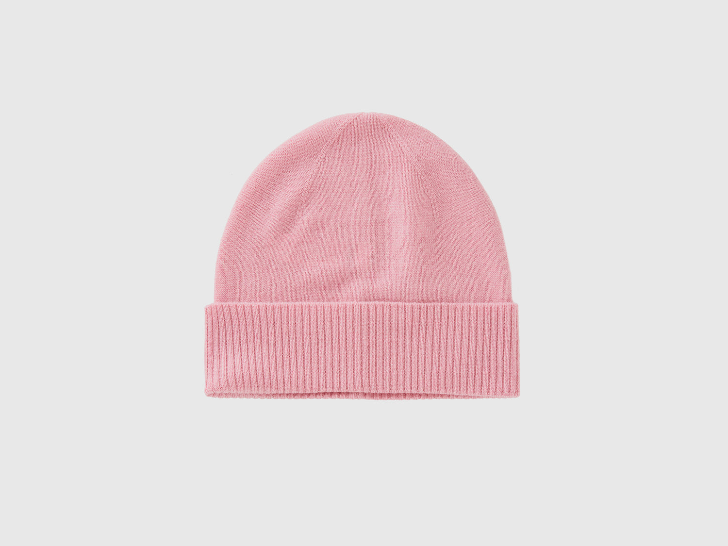 Berretto in puro cashmere da donna rosa | Benetton Outlet