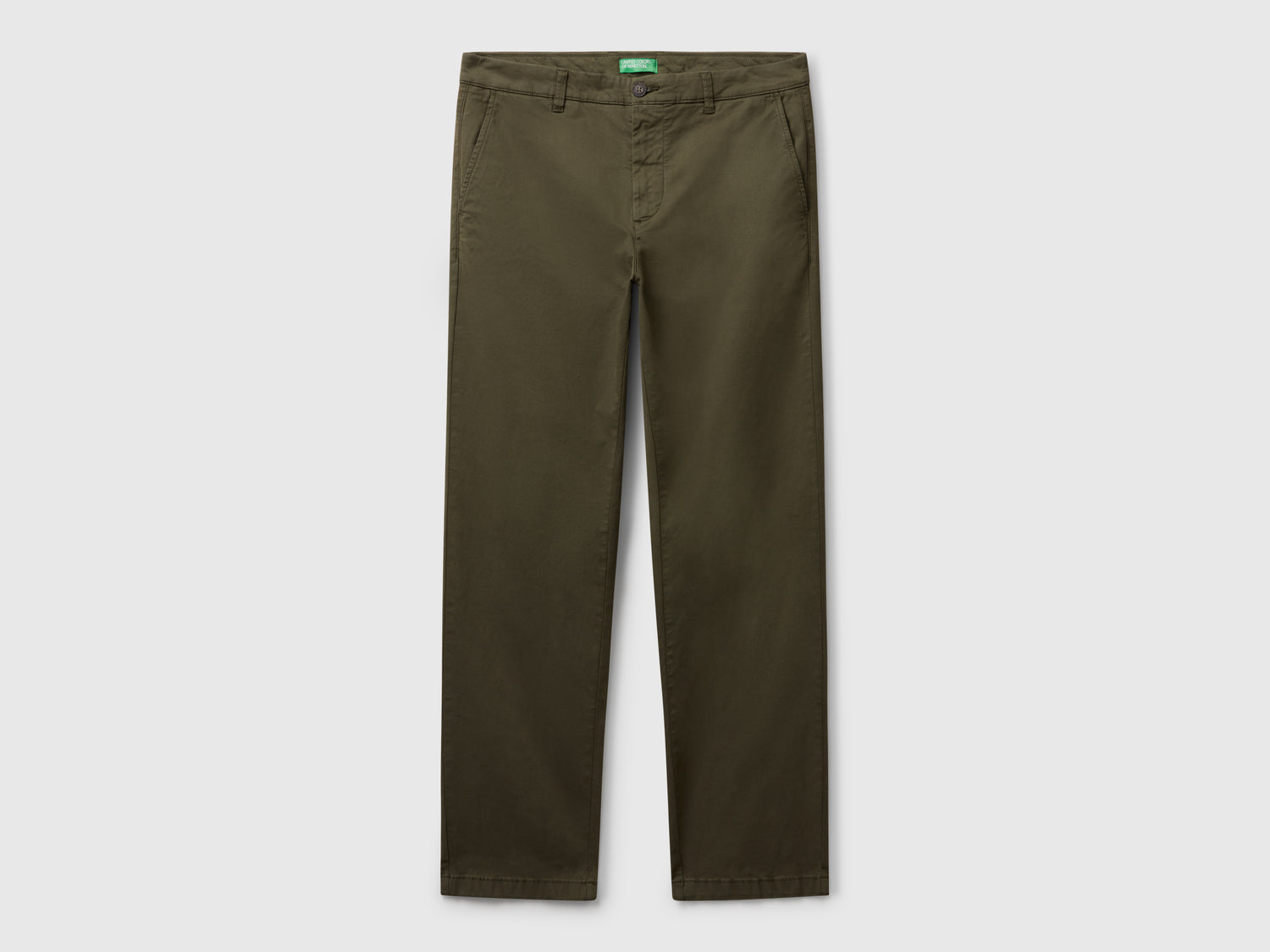 Chino straight fit da uomo verde scuro | Benetton Outlet